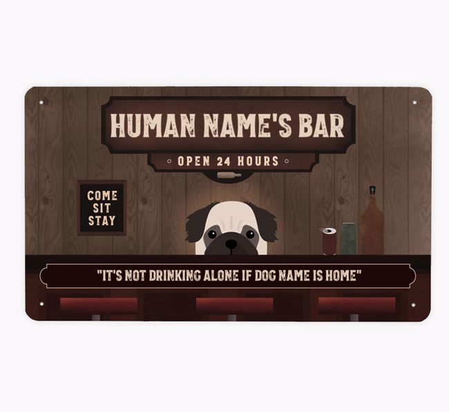 Vintage Bar: Personalised {breedFullName} Metal Sign